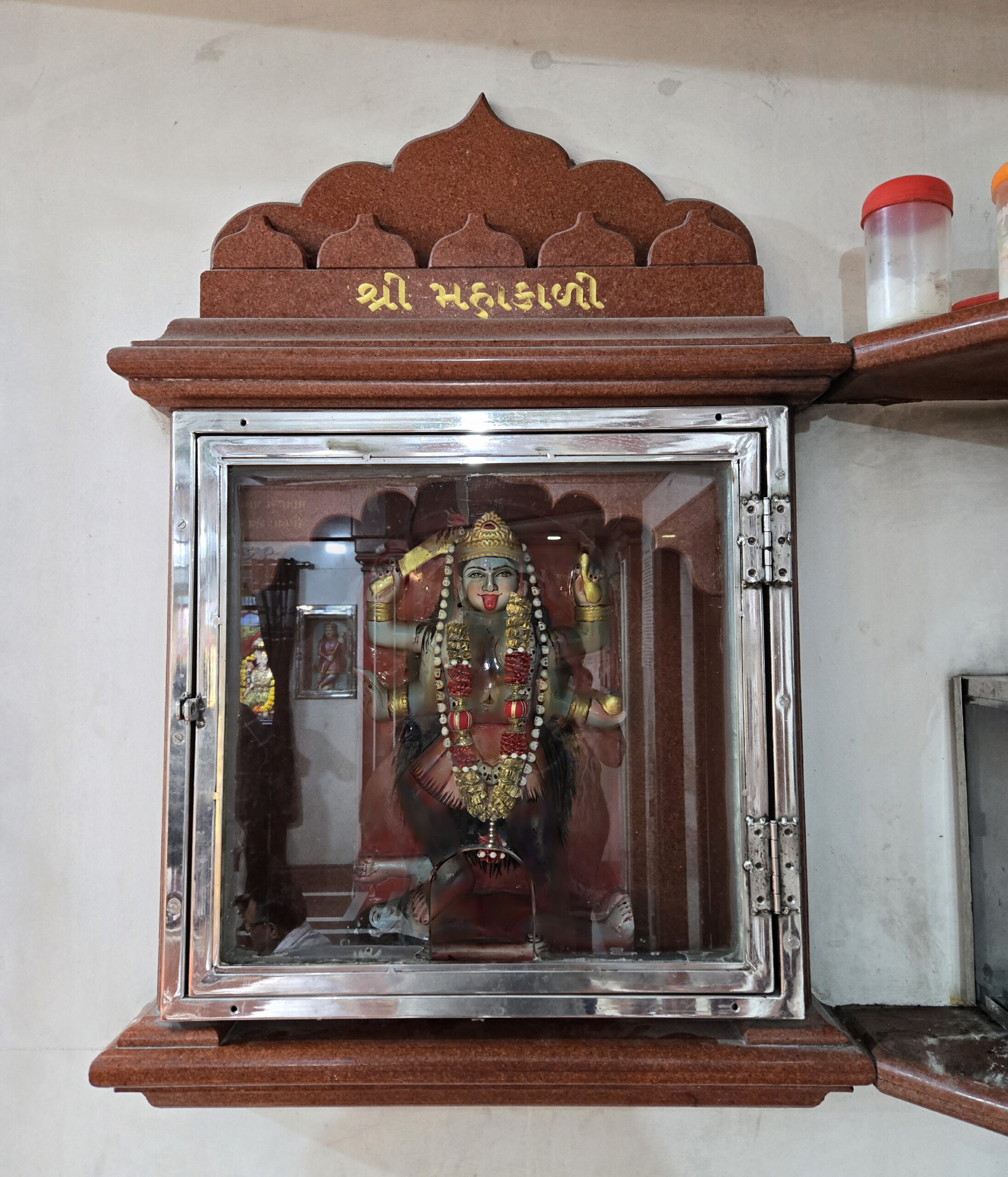 Kaali Mata shrine inside Shree Siddhnath Mahadev Mandir